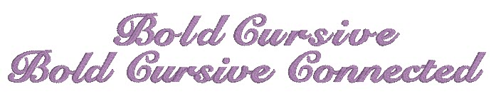 Bold Cursive vs New