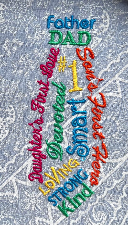 Father’s Day WordArt Tie – updated