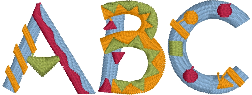 Florida font from Embrilliance Font Collection 2