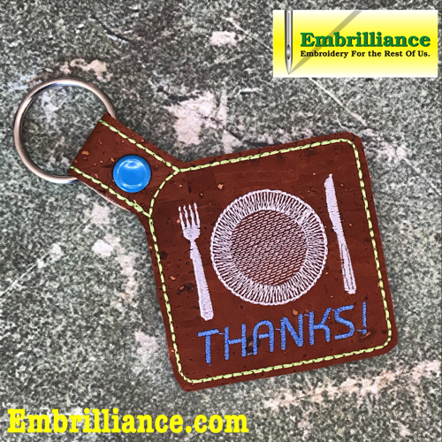 Stay Strong & Stitch On! #13 Restaurant/Take Out Dining Key Fob