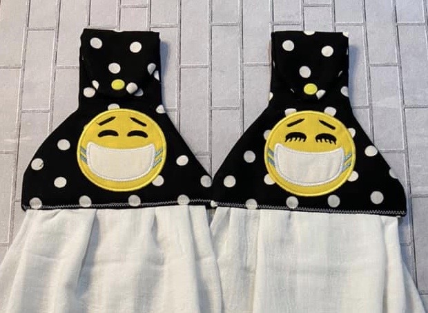 Stay Strong & Stitch On – Face Mask Emoji