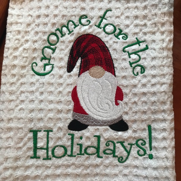 Free Gnome Embroidery Design