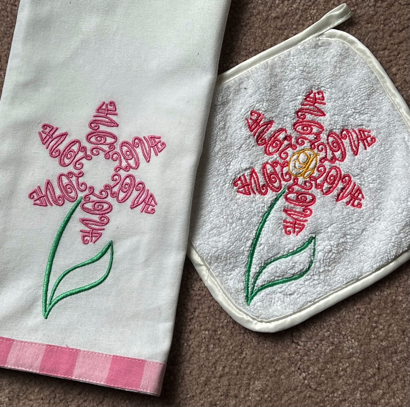 Love Letter Petal Flower Design