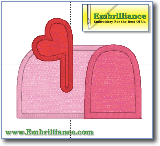 Love Mailbox Applique