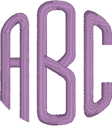 Monogram Rounded Machine Embroidery Font for Embrilliance from Font Collection 1 by BriTon Leap