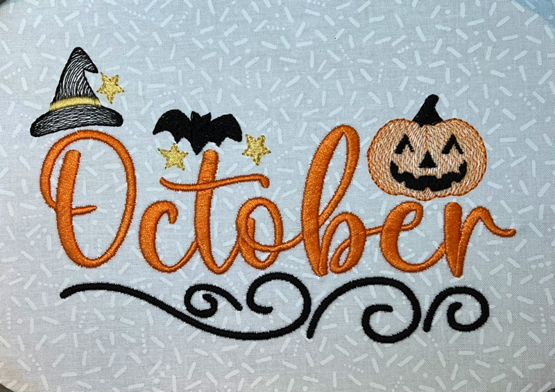 Free October Design with a Halloween theme