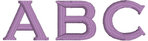 Penny or Pence Machine Embroidery Font for Embrilliance from Font Collection 1 by BriTon Leap