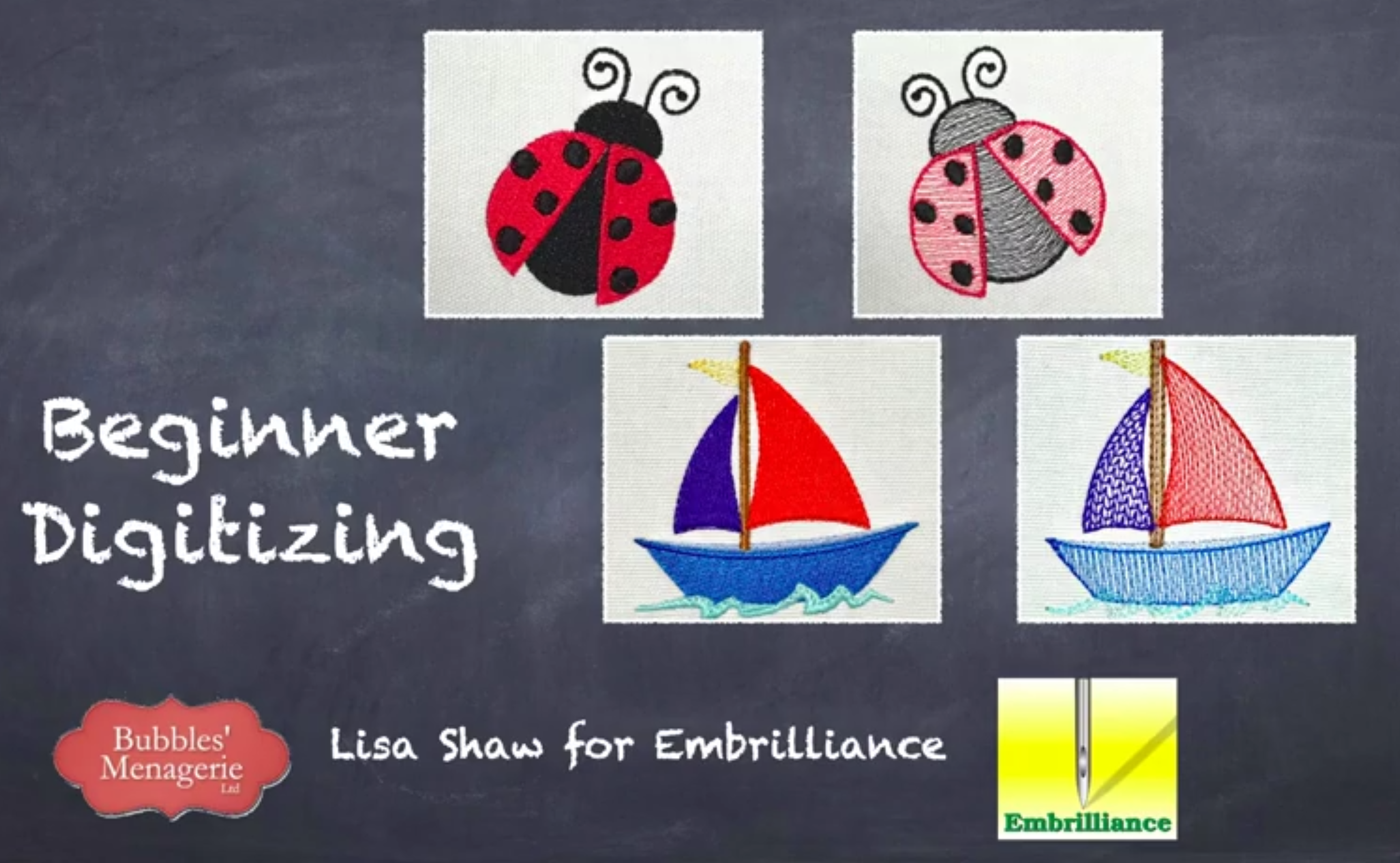 Free Basic Embrilliance StitchArtist Digitizing Class with Lisa Shaw