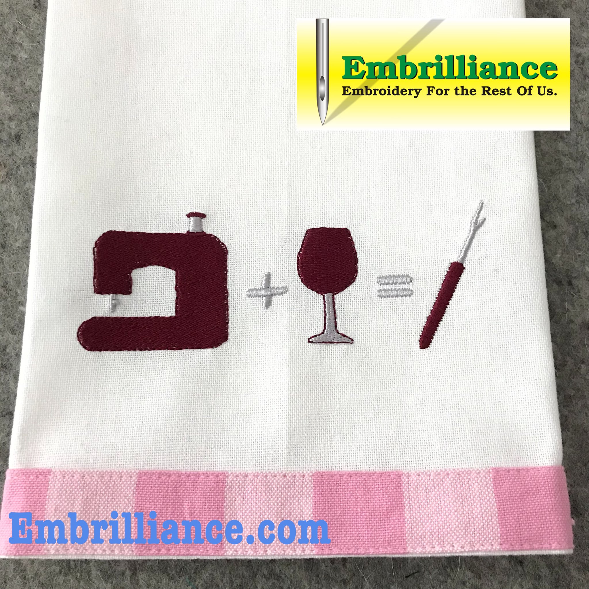 Stay Strong & Stitch On #21 Sewing Machine + Wine
