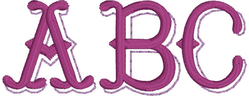 Shadow font from Embrilliance Font Collection 2