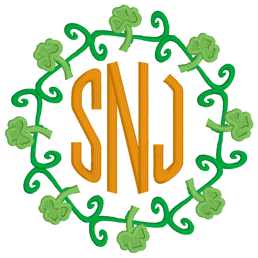 Lucky Clover Monogram Frame