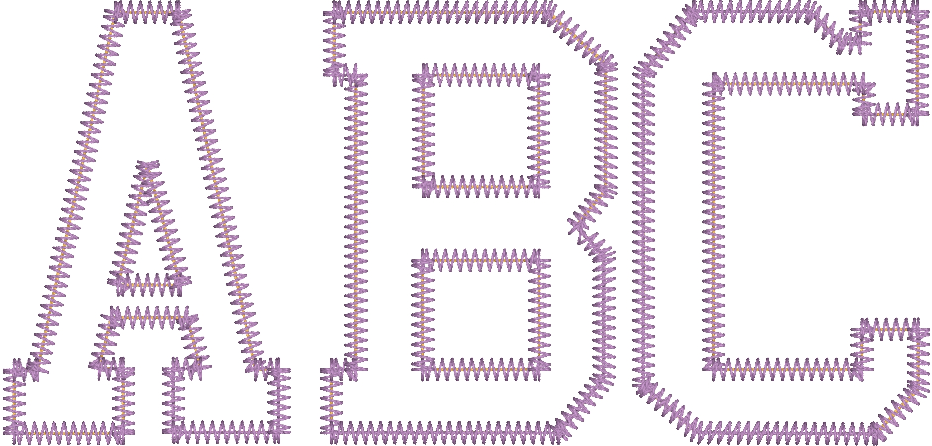 Tackle Twill font from Embrilliance Font Collection 2