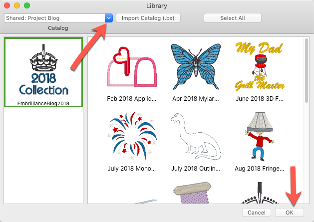 2018 Free Designs in a Library!