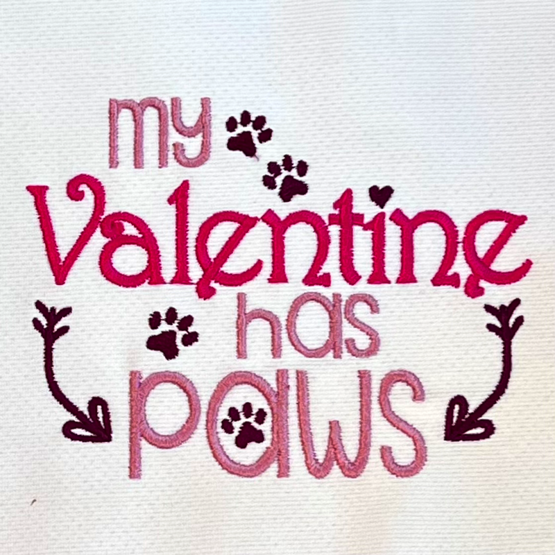 A “paws-itively” cute Valentine’s Design