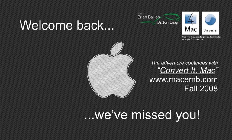Welcome Back, Mac