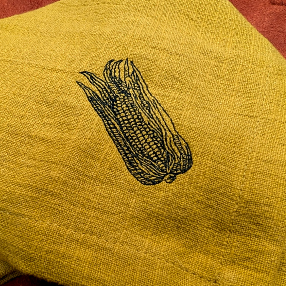 A Free Maize/Corn Embroidery Design