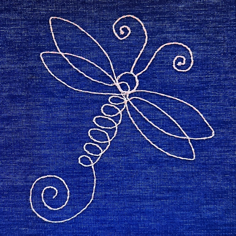 Free Swirly Dragonfly Design