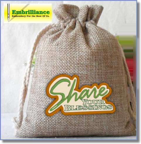 Free Share your Blessings and Give Thanks Embroidery Designs for Thanksgiving!