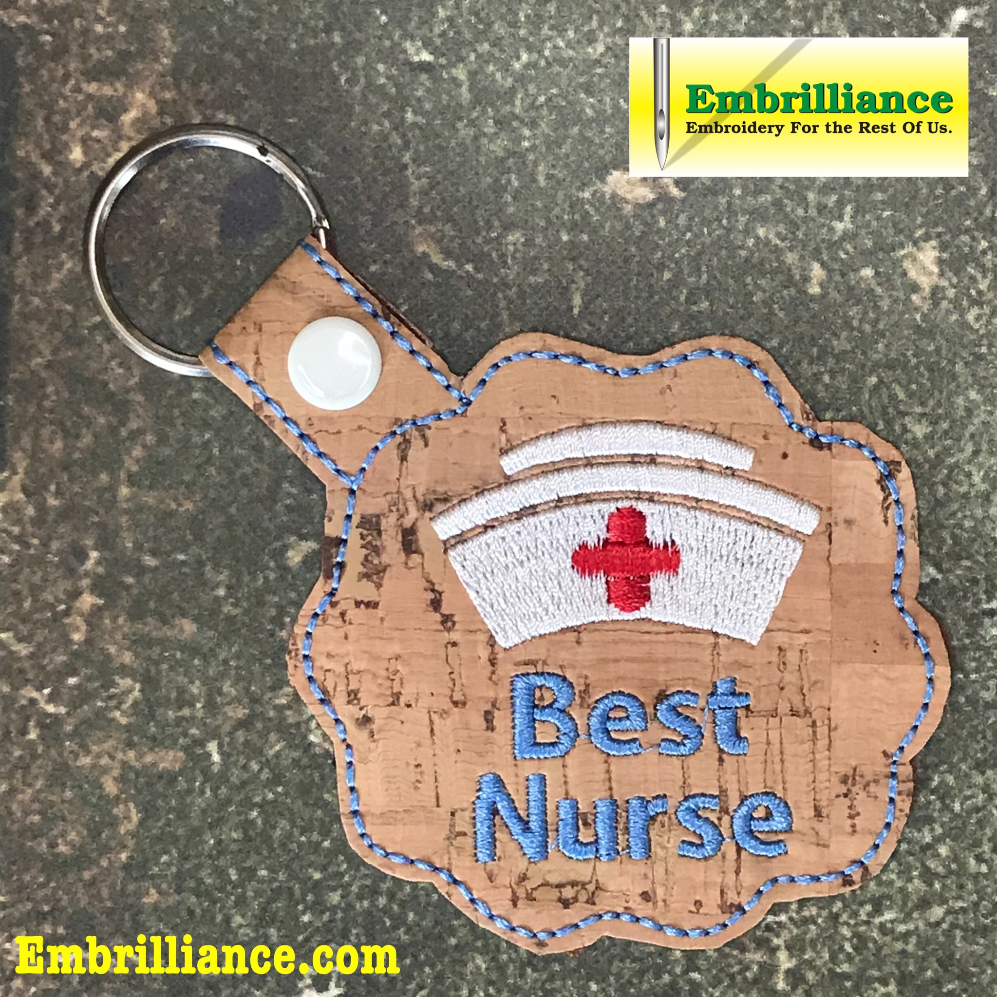 Stay Strong & Stitch On #16 Nurse Key Fob