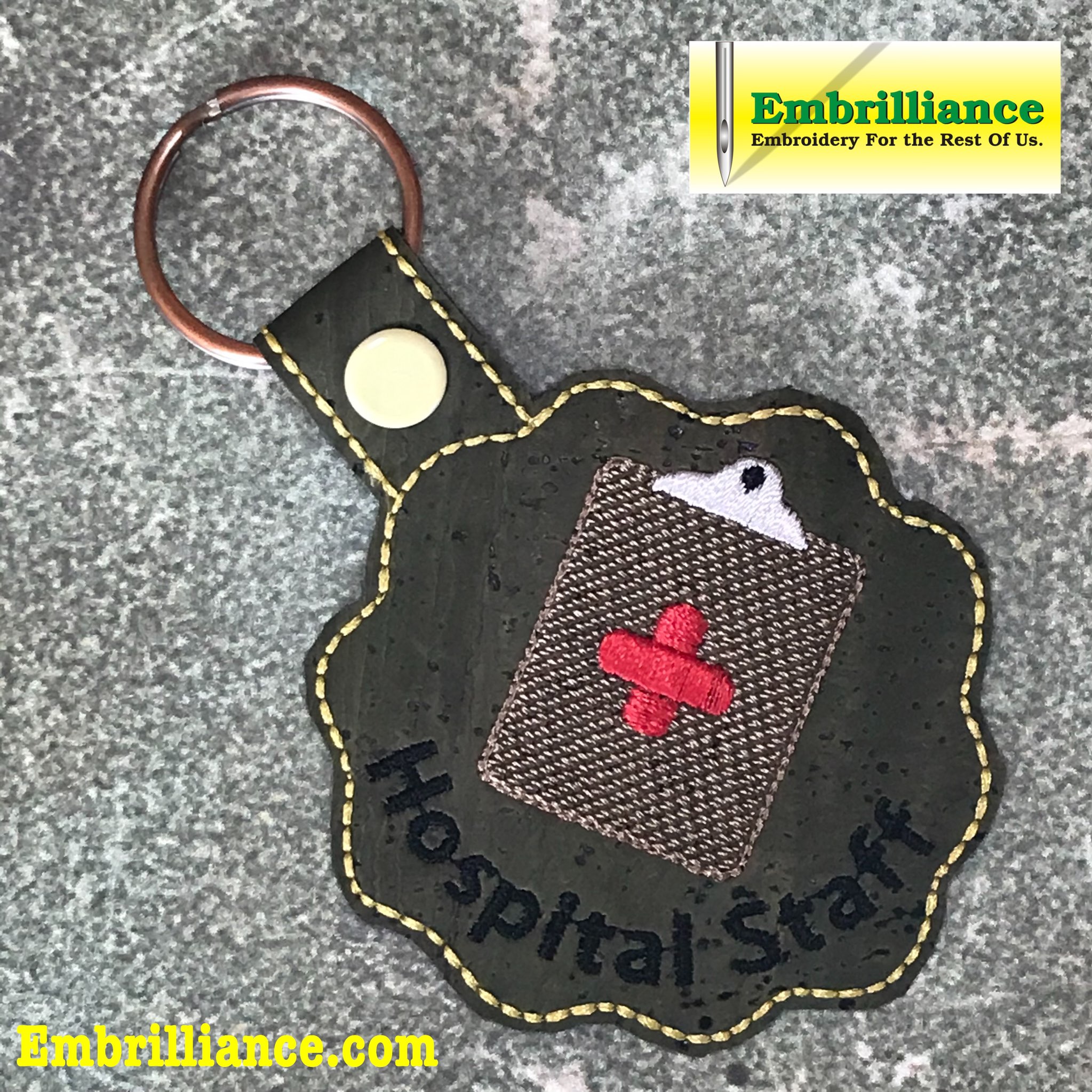 Stay Strong & Stitch On #19: Administration Staff Key Fob