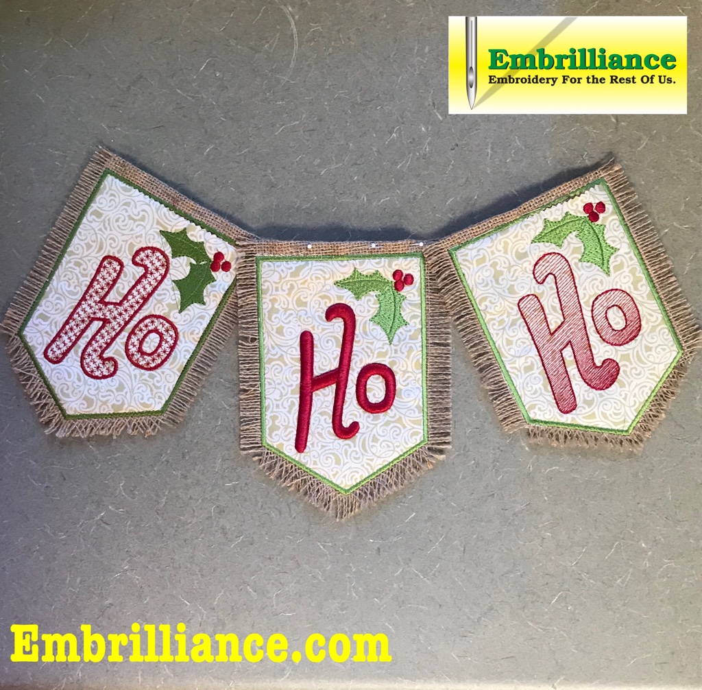 Ho, Ho, Ho, Holiday Pennant